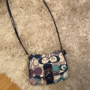 Colorful coach crossbody bag